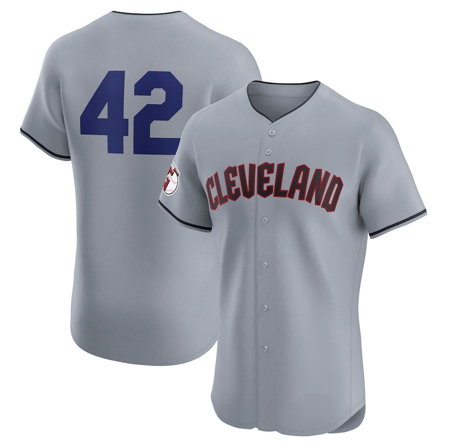 Cleveland Guardians Road 2024 Jackie Robinson Day Elite Jersey - Gray American Football Jerseys football jersey product view 1