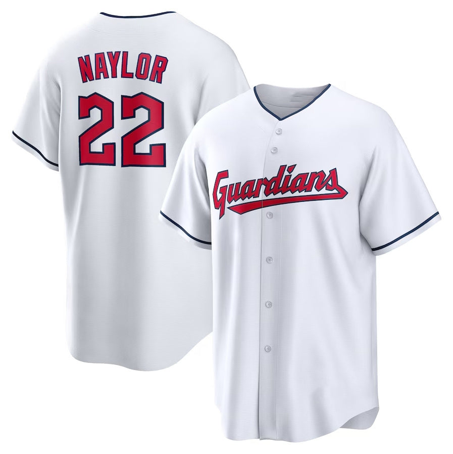 Cleveland Guardians #22 Josh Naylor Home Replica Jersey - White American Football Jerseys football jersey product view 1