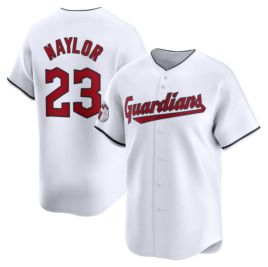 Cleveland Guardians #23 Bo Naylor Home Limited Player Jersey - White American Football Jerseys football jersey product view 1
