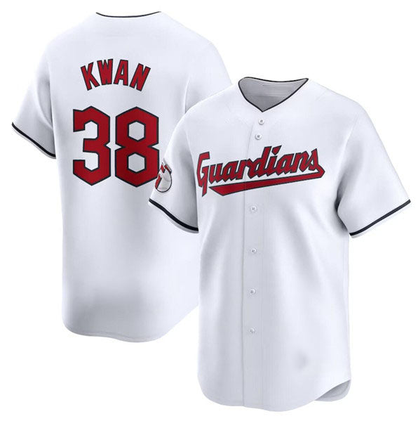 Cleveland Guardians #38 Steven Kwan White Home Limited Baseball Stitched Jersey baseball jersey product view 1