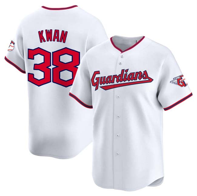 Cleveland Guardians #38 Steven Kwan White Home Limited Stitched Baseball Jersey baseball jersey product view 1