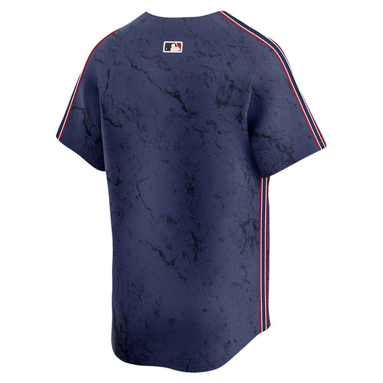 Cleveland Guardians City Connect Jersey - Navy baseball jersey product view 2