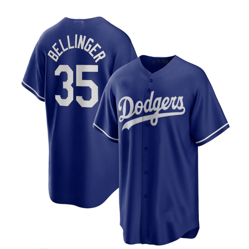 Los Angeles Dodgers #35 Cody Bellinger Alternate Replica Player Name Jersey - Royal Baseball Jerseys baseball jersey product view 1