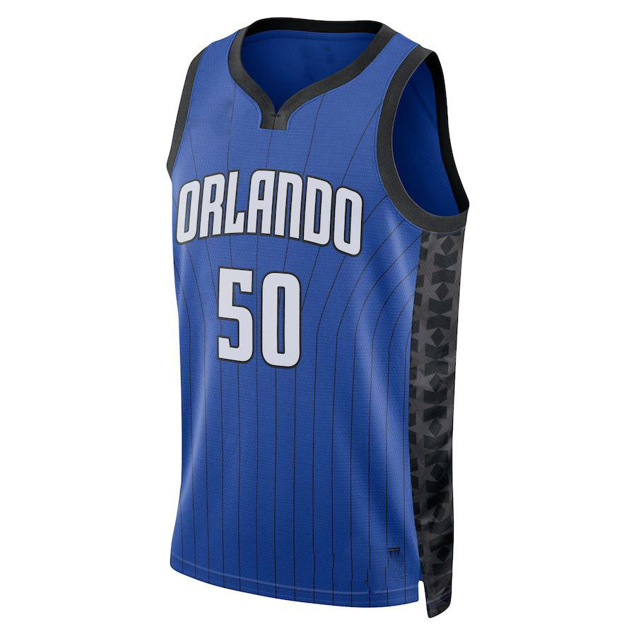 O.Magic #50 Cole Anthony Jordan Brand 2022-23 Statement Edition Swingman Jersey Blue Stitched American Basketball Jersey basketball jersey product view 1