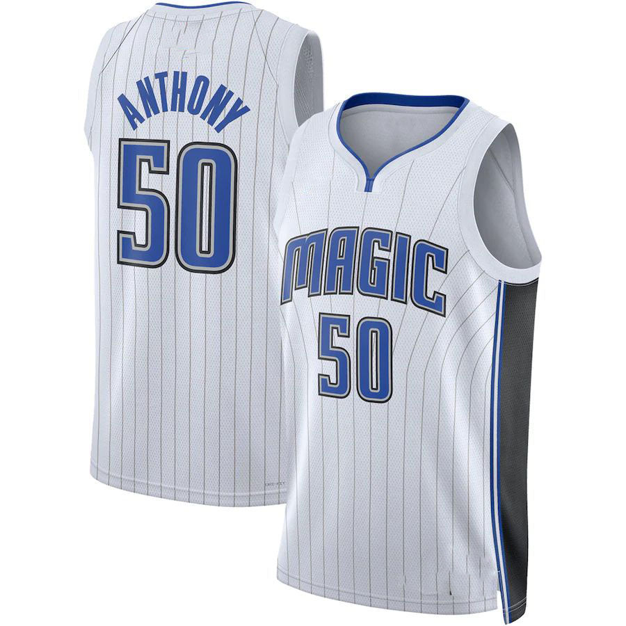 O.Magic #50 Cole Anthony Unisex 2022-23 Swingman Jersey Association Edition White Stitched American Basketball Jersey basketball jersey product view 1