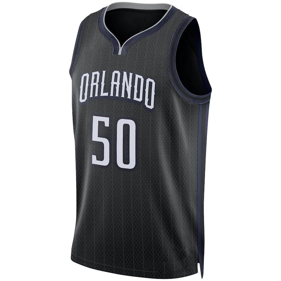 O.Magic #50 Cole Anthony Unisex 2022-23 Swingman Jersey City Edition Black Stitched American Basketball Jersey basketball jersey product view 1