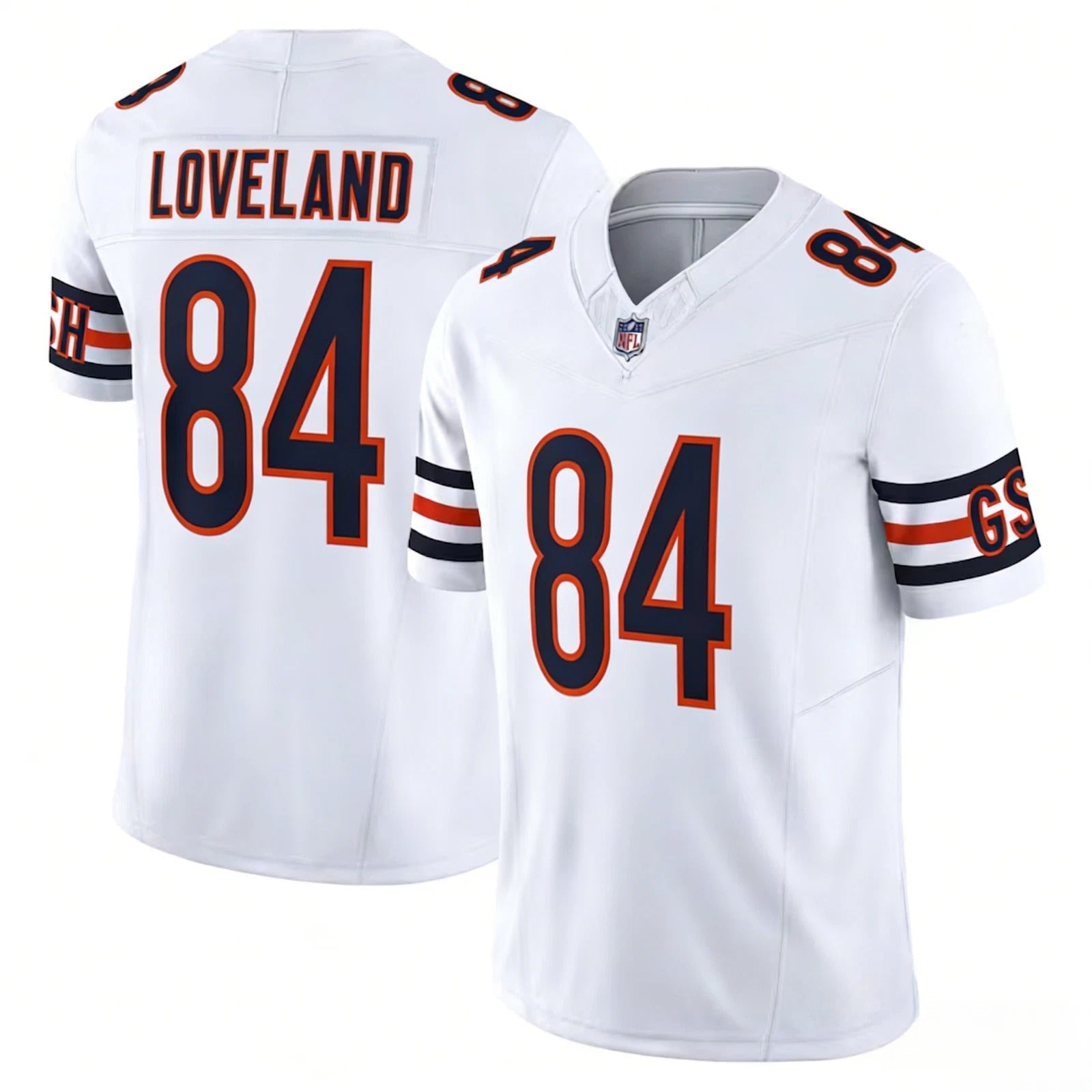 Colston Loveland Chicago Bears Jersey - White football jersey product view 1