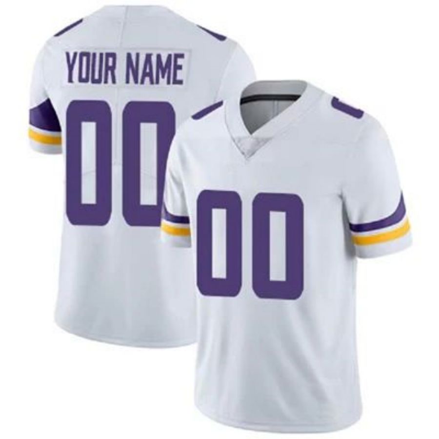 Custom MN.Vikings Jerseys -White Stitched American Football Jerseys football jersey product view 1