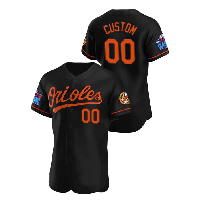 Custom Baltimore Orioles 2022 Little League Classic Black Stitched Jersey Baseball Jerseys baseball jersey product view 1