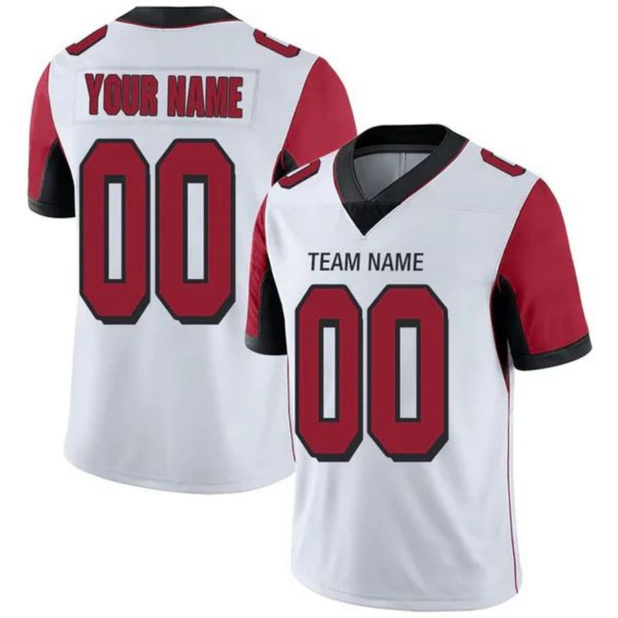 Custom A.Falcons White Game Jersey -American Stitched Football Jerseys football jersey product view 1