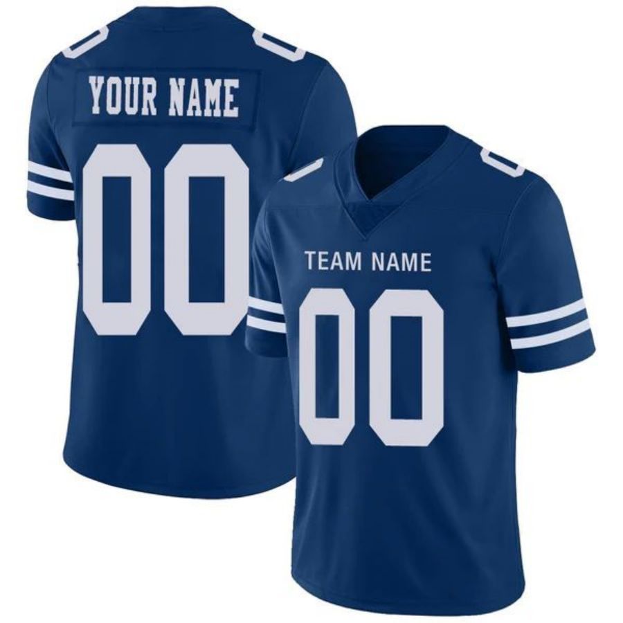 Custom D.Cowboys Stitched Blue Football Jerseys Personalize Birthday Gifts Jerseys football jersey product view 1