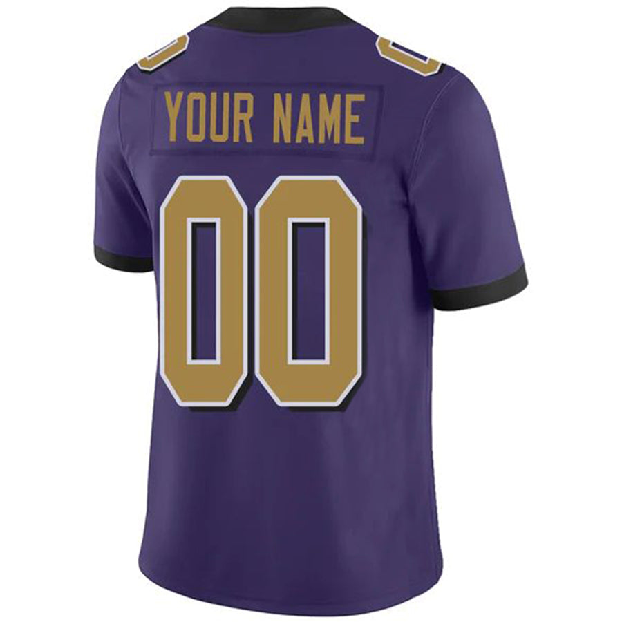 Custom B.Ravens Purple Vapor Elite Jersey -Stitched American Football Jerseys football jersey product view 1