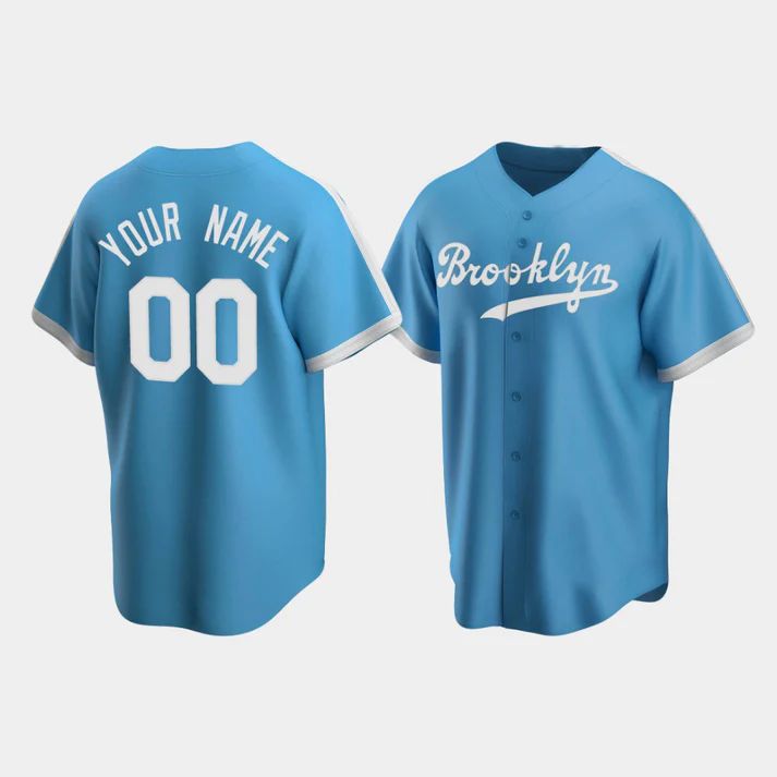 Custom Los Angeles Dodgers Light Blue Stitched Jerseys Baseball Jerseys baseball jersey product view 1