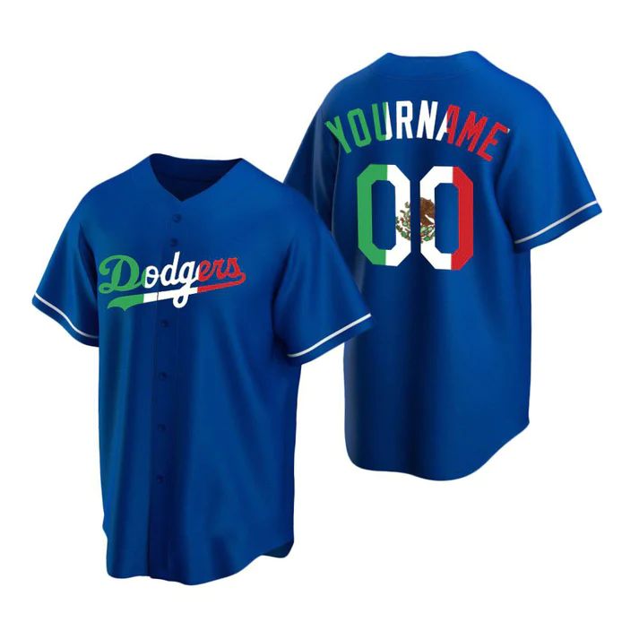 Custom Los Angeles DodgersRoyal Fashion Stitched Jerseys Men Youth Women Letter And Numbers Birthday Gift Baseball Jerseys baseball jersey product view 1