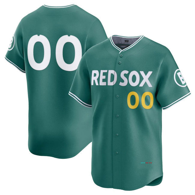 Custom Boston Red Sox ACTIVE PLAYER Green 2025 City Connect Limited Stitched Baseball Jersey baseball jersey product view 1