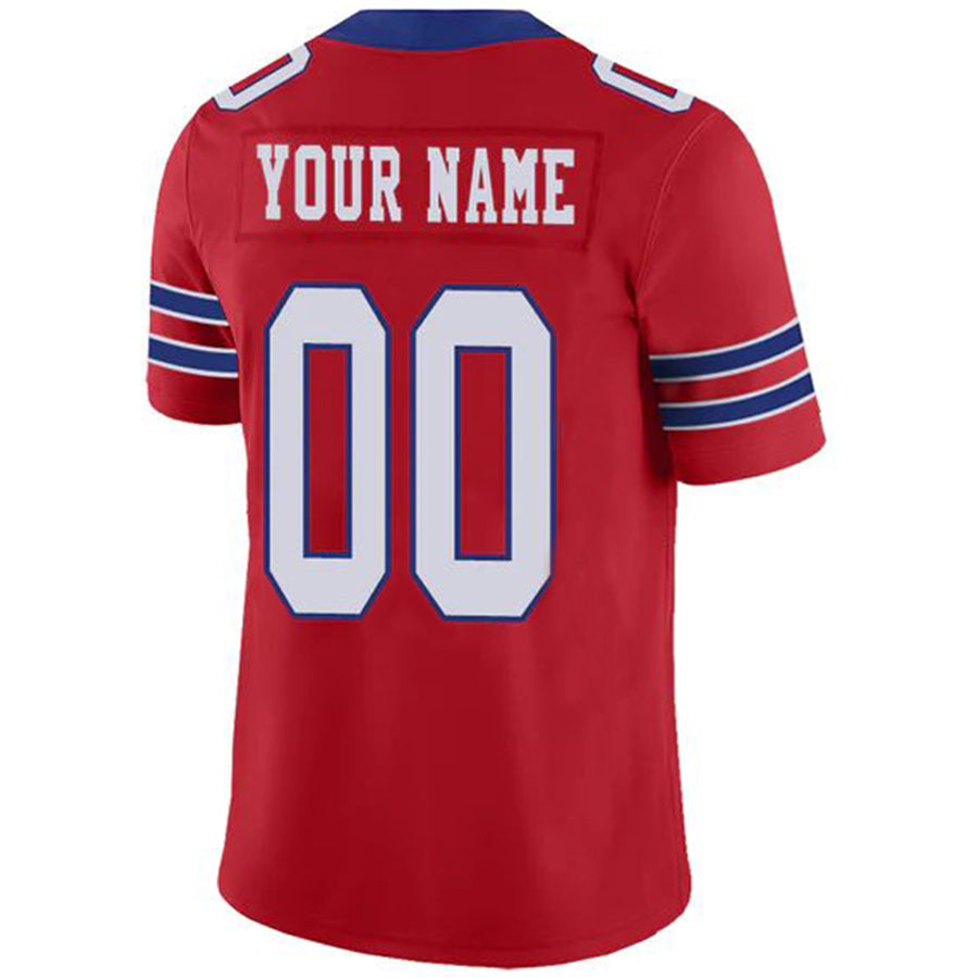 Custom B.Bills Red Vapor Elite Jersey Stitched American Football Jerseys Personalize Birthday Gifts football jersey product view 1