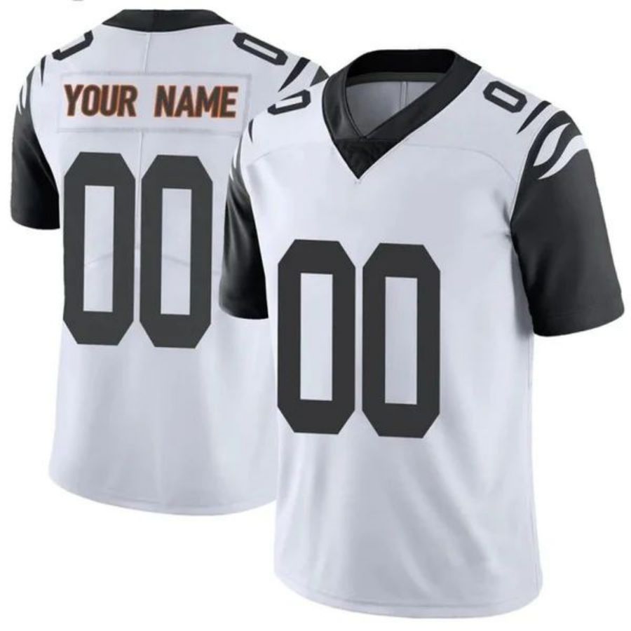 Custom C.Bengals White Limited Color Rush Jersey Stitched Football Jerseys football jersey product view 1