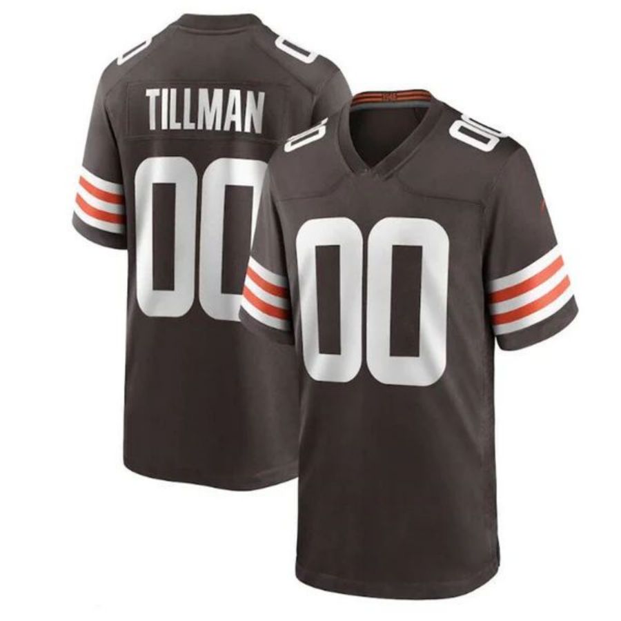 Custom C.Browns Stitched American Football Jerseys Brown Game Jersey football jersey product view 1