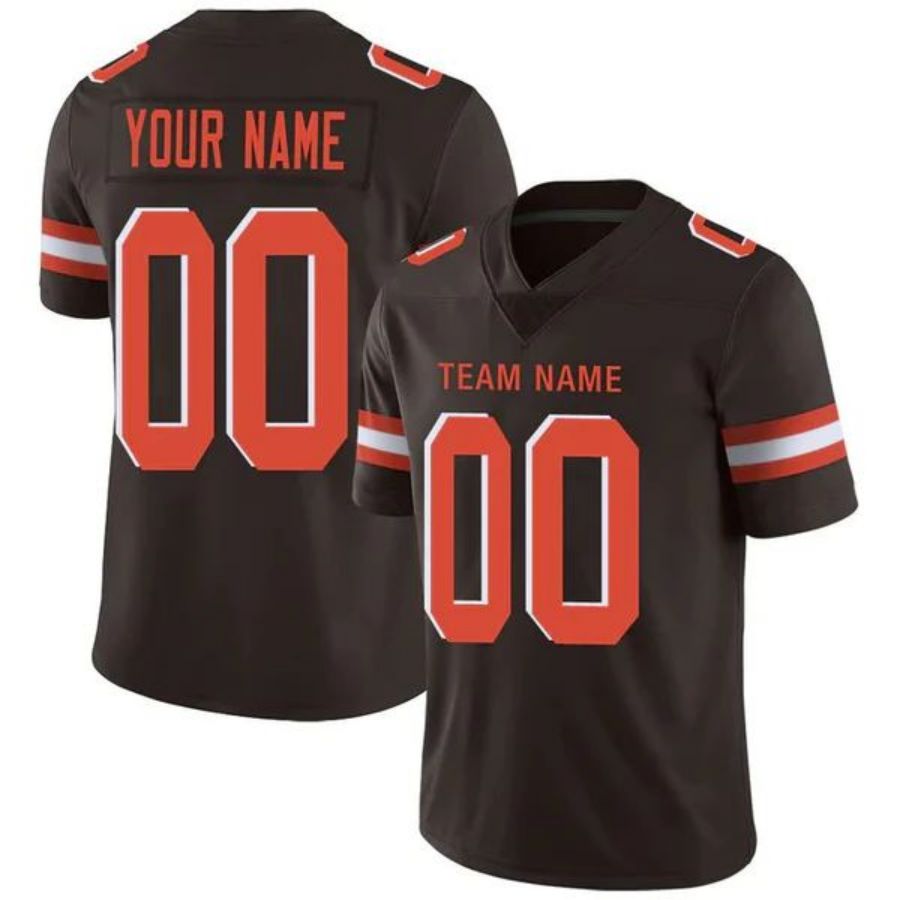 Custom C.Browns Game Stitched American Football Jerseys Personalize Birthday Gifts Brown Jersey football jersey product view 1