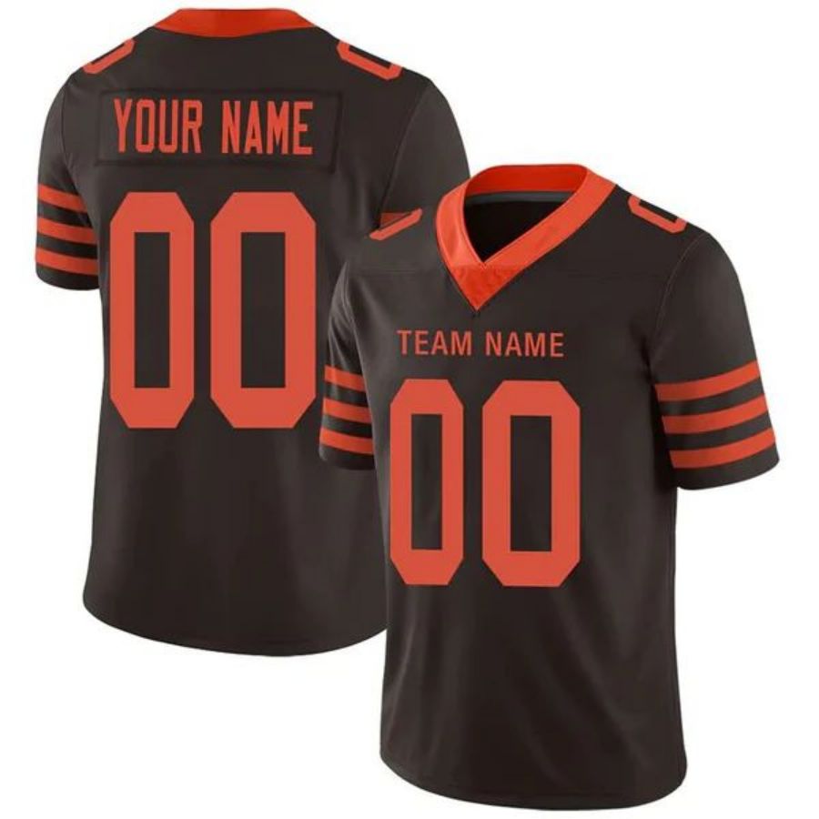 Custom C.Browns Brown Vapor Elite Jersey -American Stitched Football Jerseys Personalize Birthday Gifts football jersey product view 1