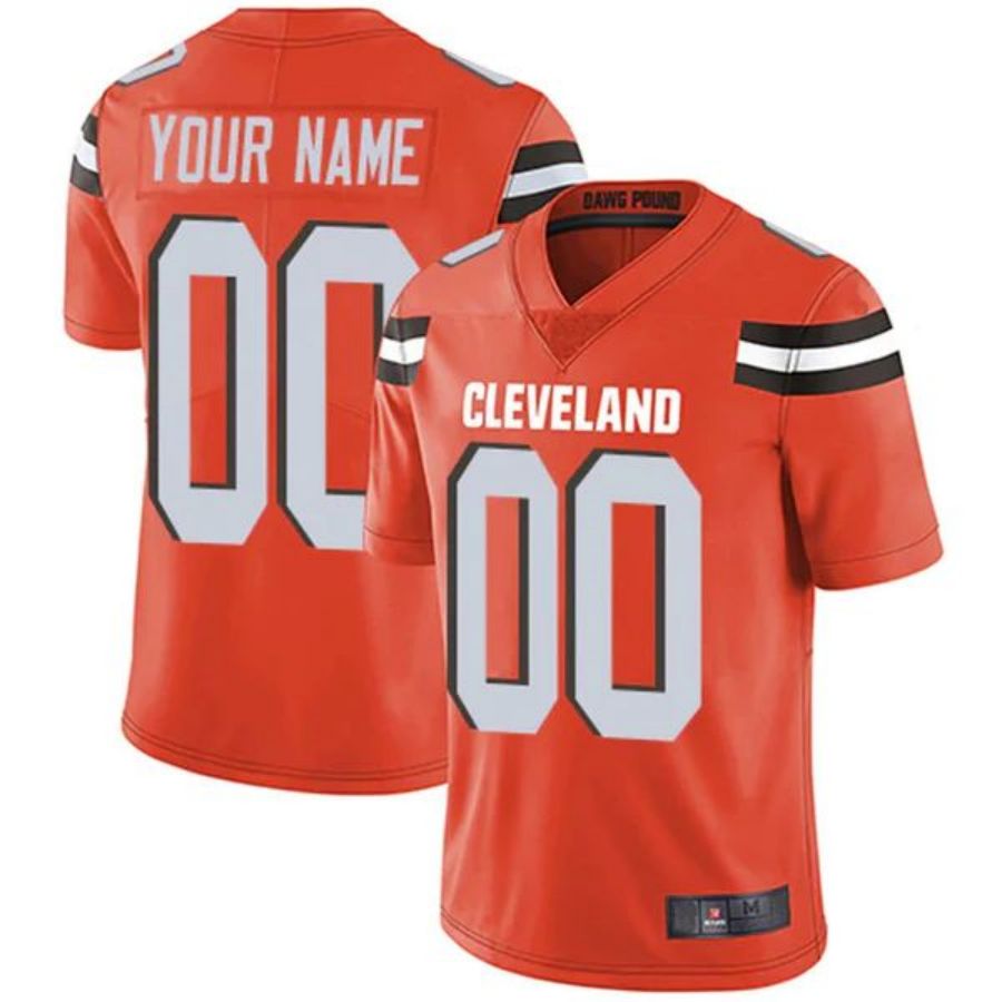 Custom C.Browns Orange Game Jersey -Stitched American Football Jerseys football jersey product view 1
