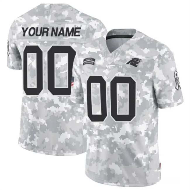 Custom C.Panthers F.U.S.E Arctic Camo Salute To Service Limited Stitched Football Jersey football jersey product view 1
