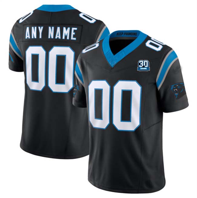 Custom C.Panthers Black F.U.S.E. Vapor Limited Stitched Football Jersey football jersey product view 1