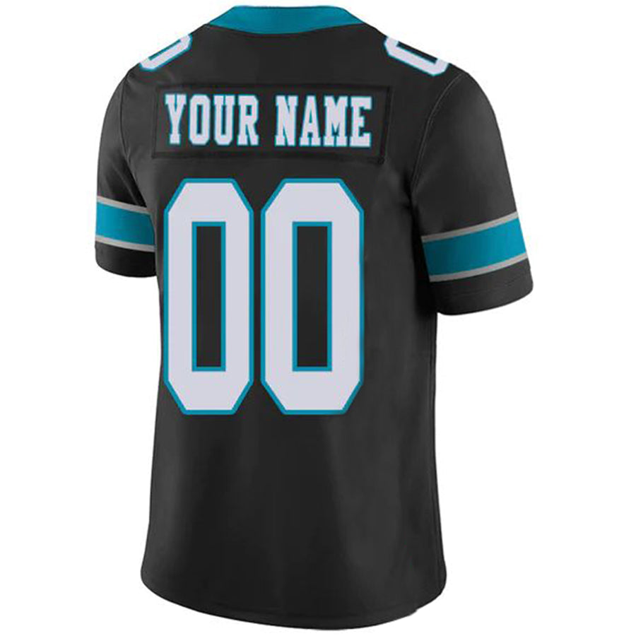 Custom C.Panthers Stitched American Football Jerseys Personalize Birthday Gifts Black Vapor Game Jersey football jersey product view 1