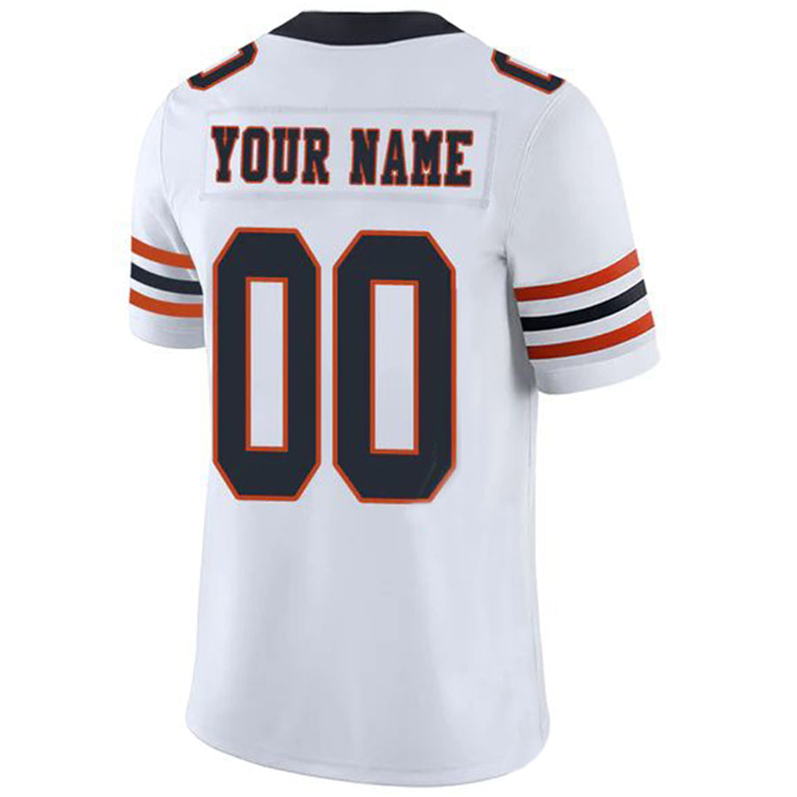 Custom C.Bears Stitched American Football Jerseys White Game Jersey football jersey product view 1