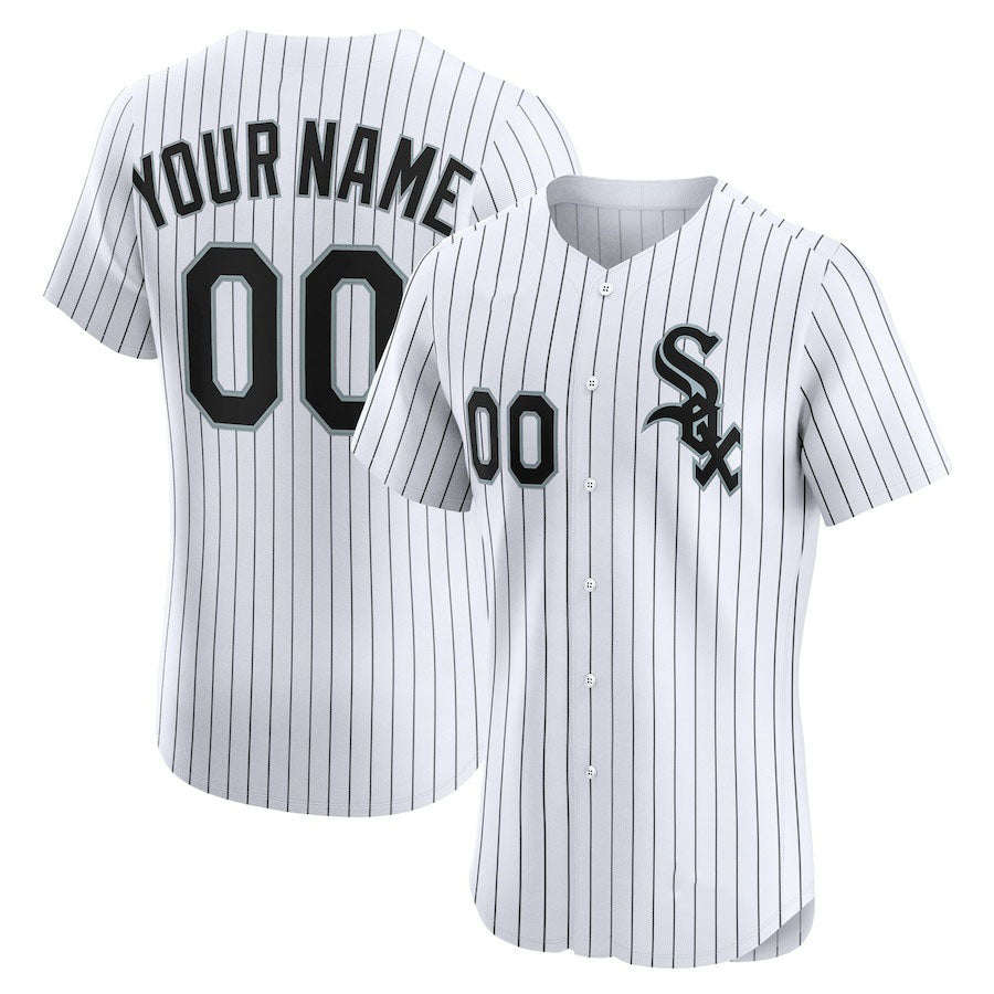 Custom Chicago White Sox Home Elite Jersey ¨C White Stitched Baseball Jersey baseball jersey product view 1