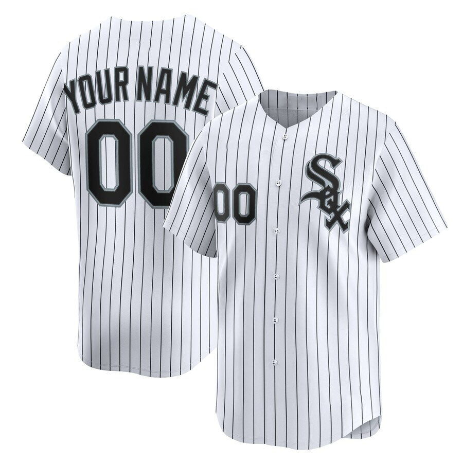 Custom Chicago White Sox Home Limited Jersey ¨C White Stitched Baseball Jersey baseball jersey product view 1
