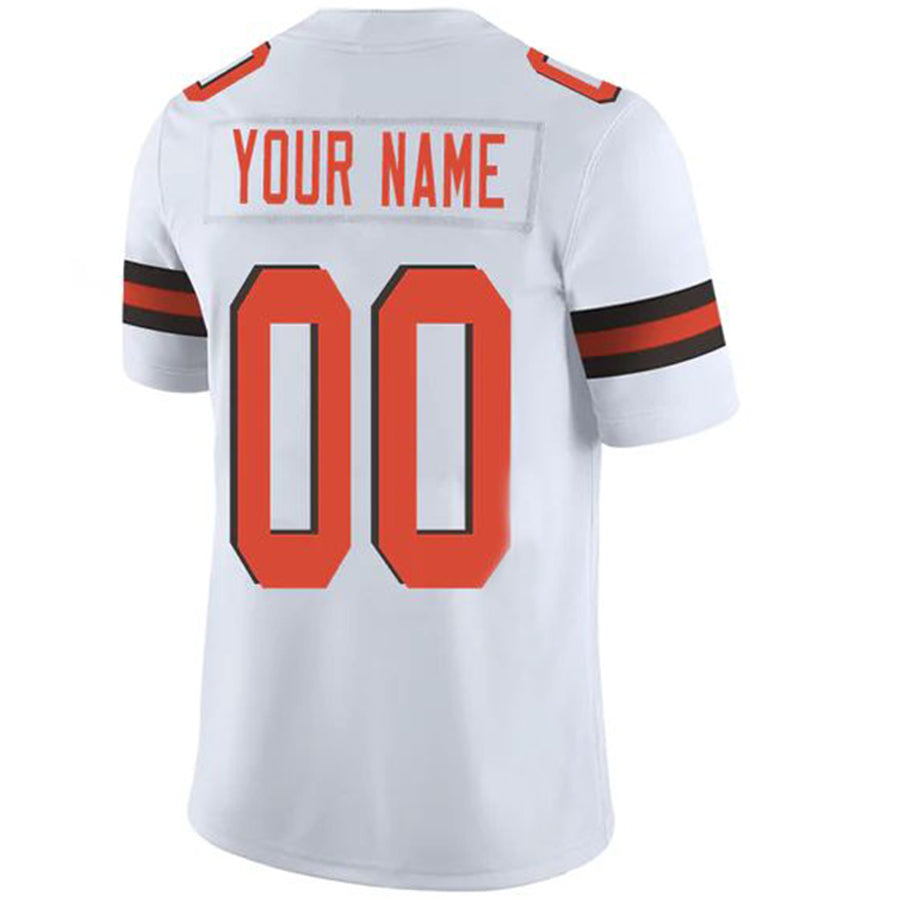 Custom C.Browns Stitched American Football Jerseys Personalize Birthday Gifts Game White Jersey football jersey product view 1