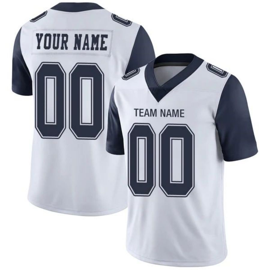 Custom D.Cowboys Stitched American Football Jerseys Personalize Birthday Gifts White Game Jersey football jersey product view 1