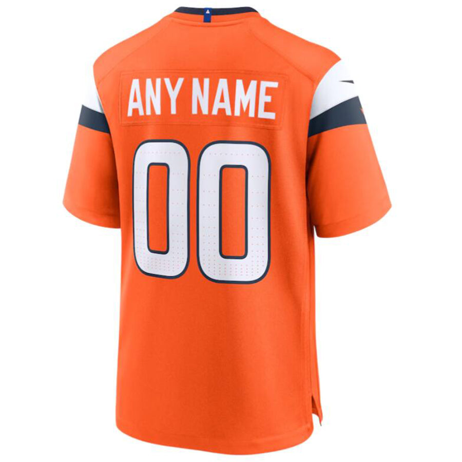 Custom D.Broncos Orange Game Football Jersey -Stitched American Football Jerseys football jersey product view 1
