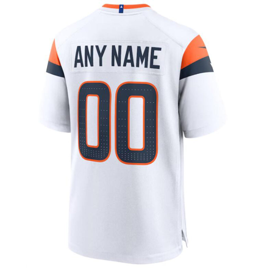 Custom D.Broncos White Game Football Jersey -Stitched American Football Jerseys football jersey product view 1