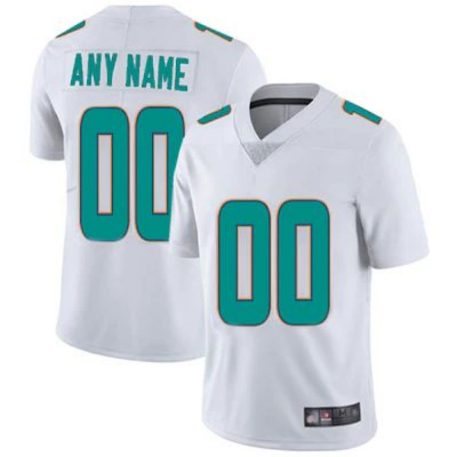 Custom M.Dolphins White Elite Jersey -Stitched American Football Jerseys football jersey product view 1