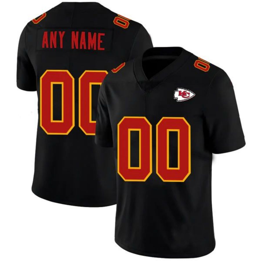 Custom Football Jerseys KC.Chiefs Black American Stitched Name And Number Size S to 6XL Christmas Birthday Gift football jersey product view 1