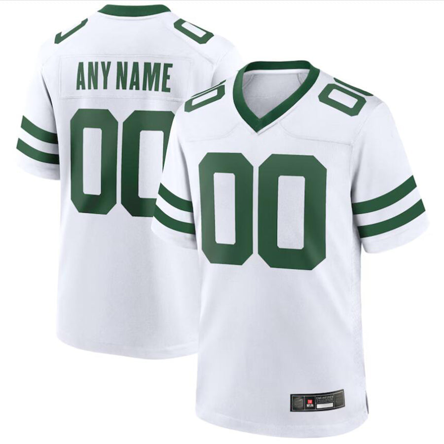 Custom NY.Jets White Game Jersey -American Stitched Football Jerseys football jersey product view 2