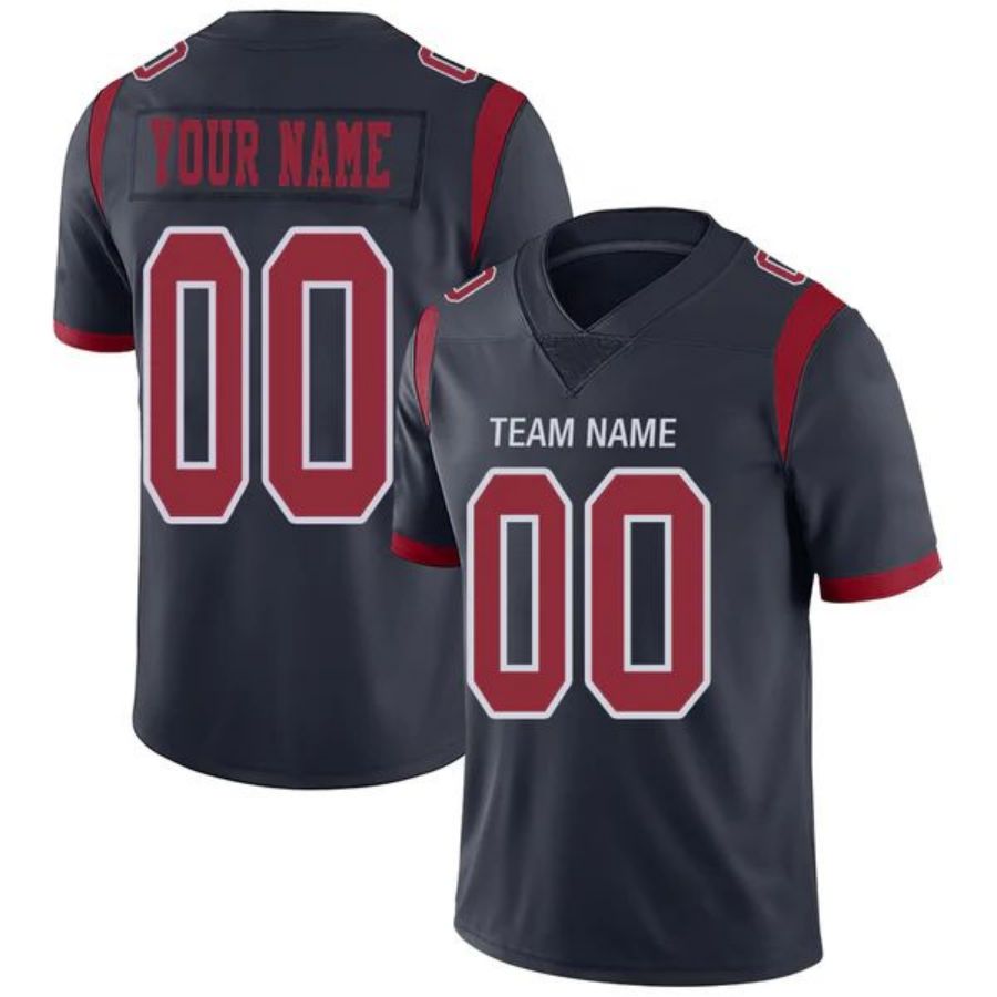 Custom H.Texans Navy Game Jersey -Stitched American Football Jerseys Personalize Birthday Gifts football jersey product view 1