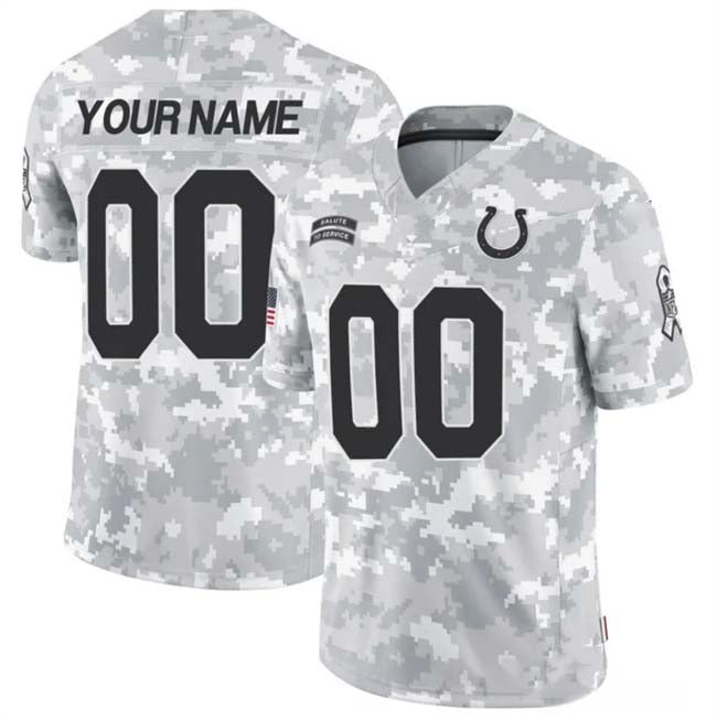 Custom IN.Colts F.U.S.E Arctic Camo Salute To Service Limited Stitched Football Jersey football jersey product view 1