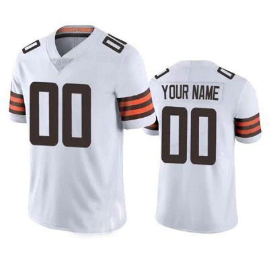 Custom C.Browns White American Stitched Game Football Jerseys football jersey product view 1