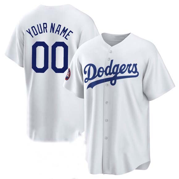 Custom Los Angeles Dodgers ACTIVE PLAYER White 2025 World Tour Tokyo Series Home Stitched Baseball Jersey baseball jersey product view 1