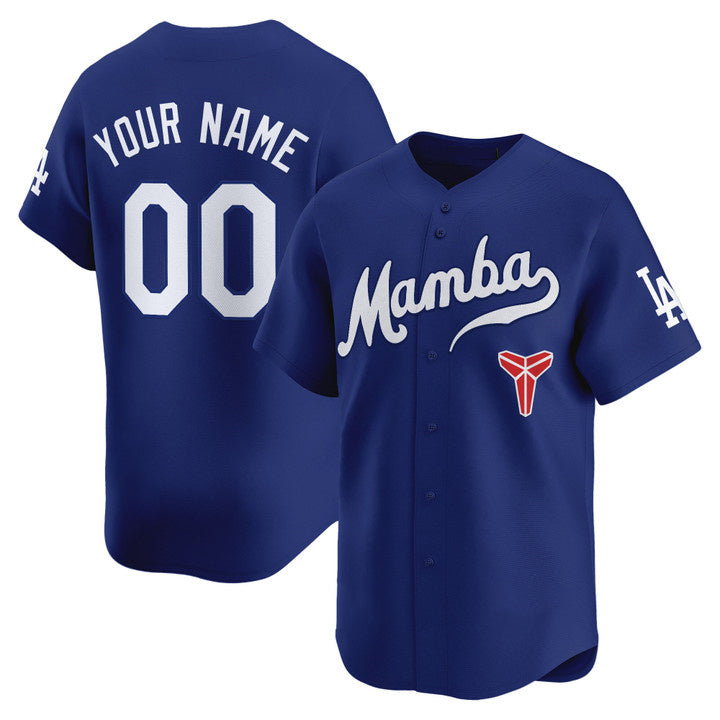 Custom Los Angeles Dodgers Royal Mamba Vapor Premier Limited Custom Jersey - All Stitched Baseball Jersey baseball jersey product view 1