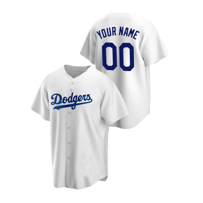 Custom Los Angeles Dodgers White Jerseys Stitched Men Youth And Women For Birthday Gift Baseball Jerseys baseball jersey product view 1