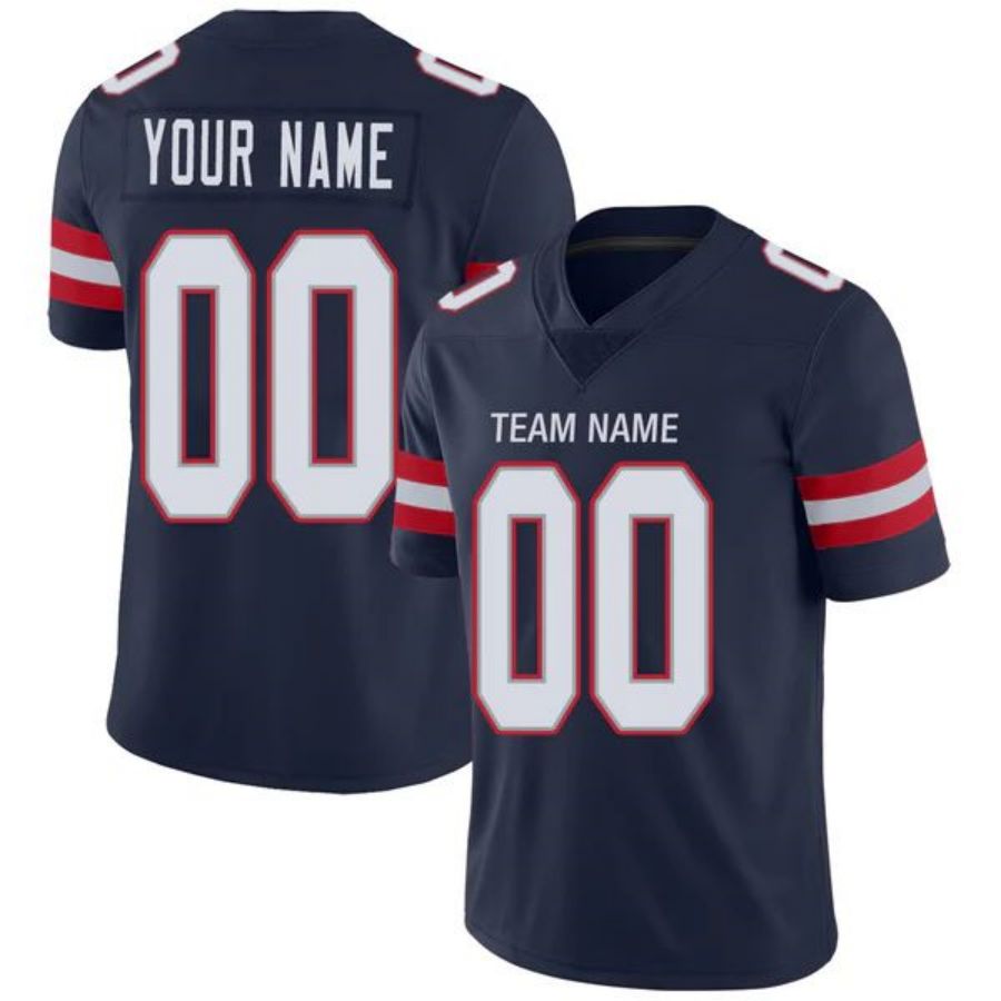 Custom NE.Patriots Stitched American Football Jerseys Personalize Birthday Gifts Navy Jersey football jersey product view 1