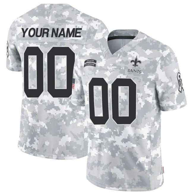 Custom NO.Saints F.U.S.E Arctic Camo Salute To Service Limited Stitched Football Jersey football jersey product view 1
