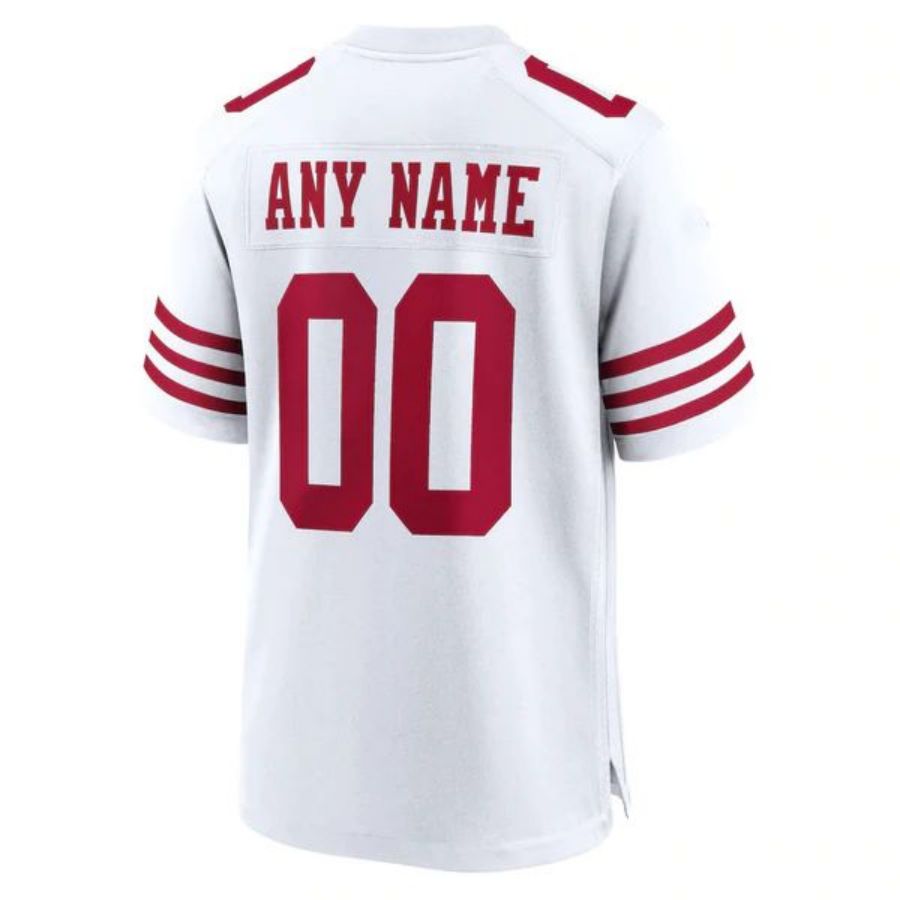 Custom SF.49ers White Game Football Jersey -Stitched American Jerseys football jersey product view 1