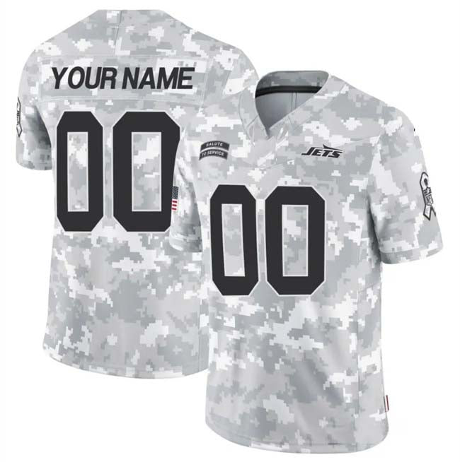 Custom NY.Jets F.U.S.E Arctic Camo Salute To Service Limited Stitched Football Jersey football jersey product view 1