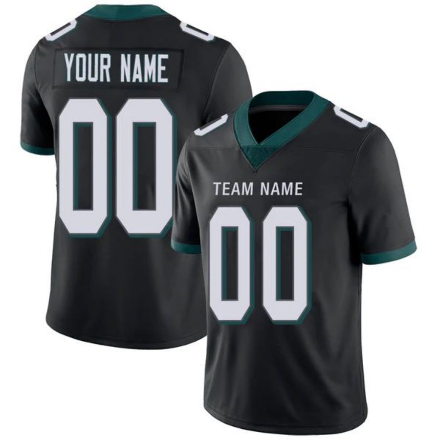 Custom P.Eagles Black Game Jersey -Stitched American Football Jerseys Personalize Birthday Gifts football jersey product view 1