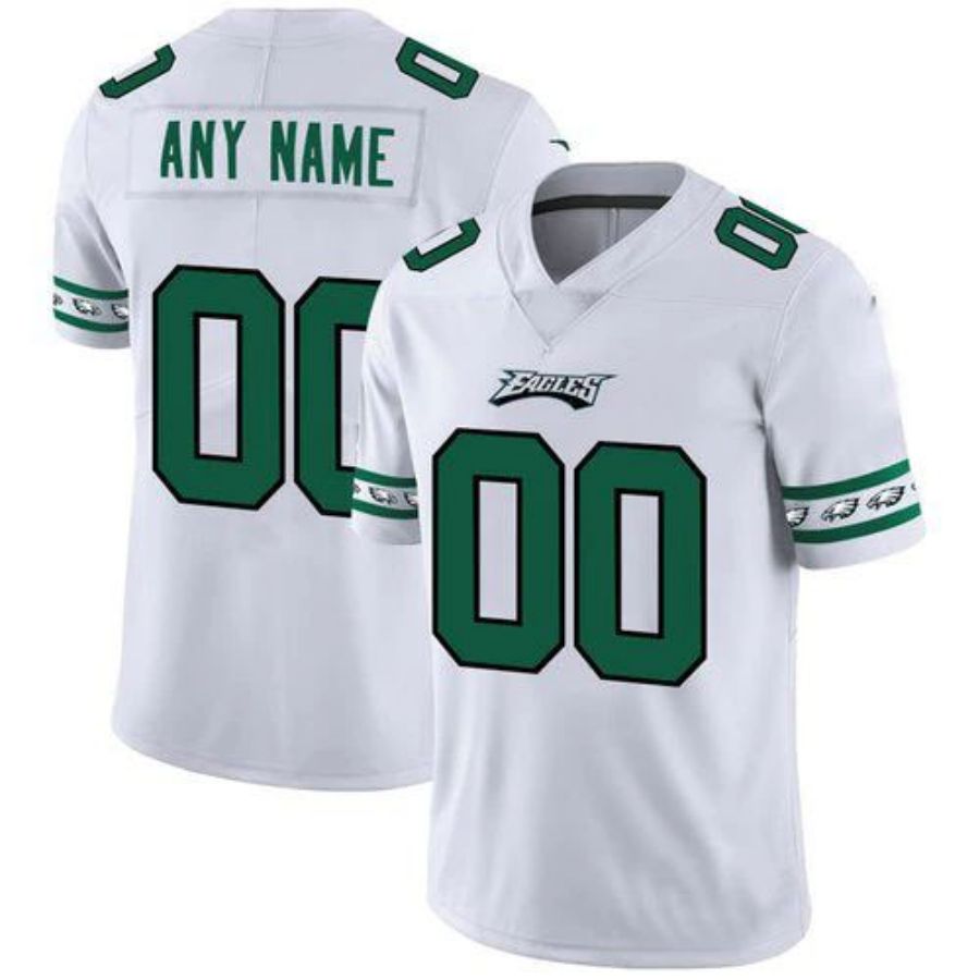 Custom P.Eagles White Team Logo Limited Game Jersey -Stitched American Football Jerseys football jersey product view 1